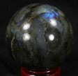 Flashy Labradorite Sphere - Great Color Play #37101-1
